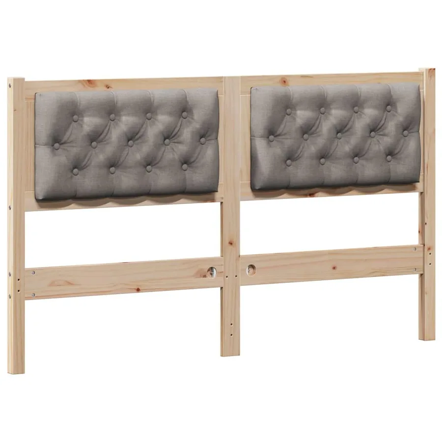 Tête de lit Autre Marron et taupe 150 cm Bois massif en pin - 2