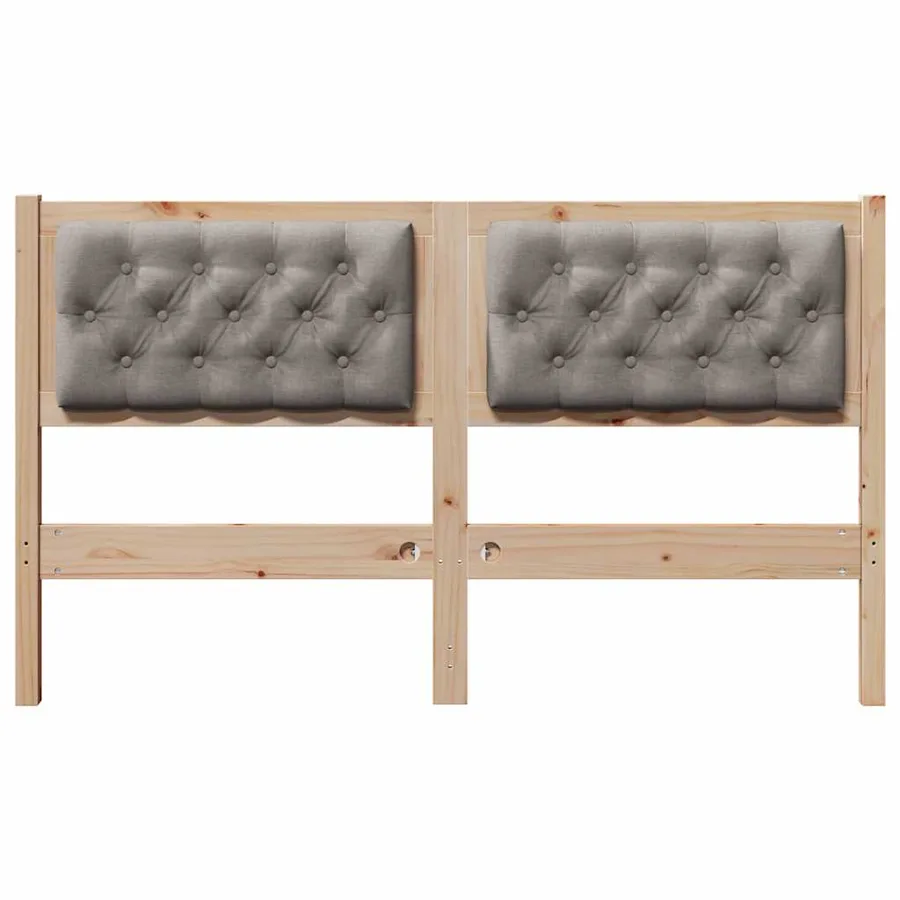 Tête de lit Autre Marron et taupe 150 cm Bois massif en pin - 4