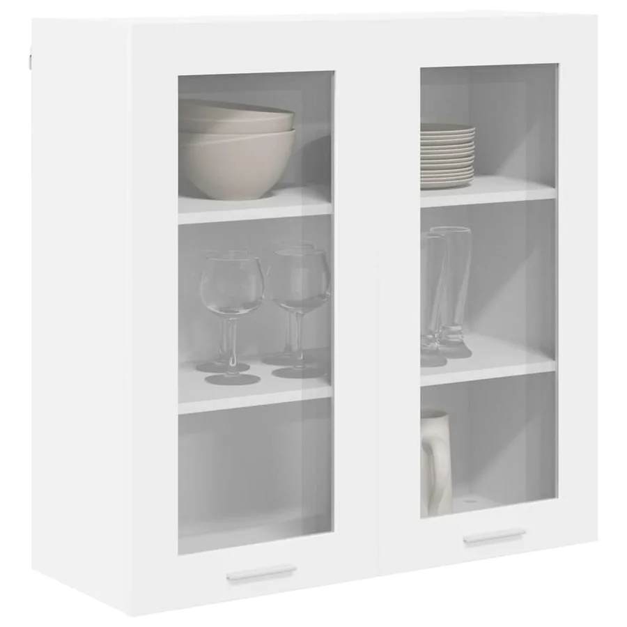 Armoire suspendue Blanc 80 x 31 x 80 cm Bois d'ingénierie - 3
