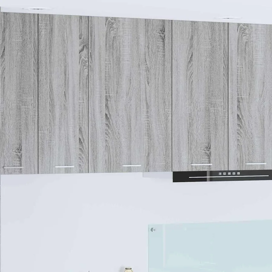 Armoire suspendue Gris Sonoma et Blanc 50 x 31 x 80 cm