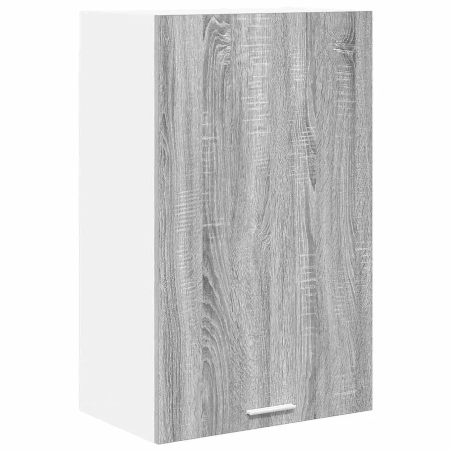 Armoire suspendue Gris Sonoma et Blanc 50 x 31 x 80 cm - 2