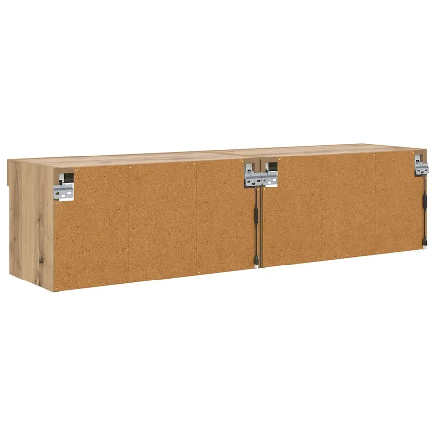 Ensemble meuble TV 2 pcs Chêne artisanal Bois d'ingénierie - 9