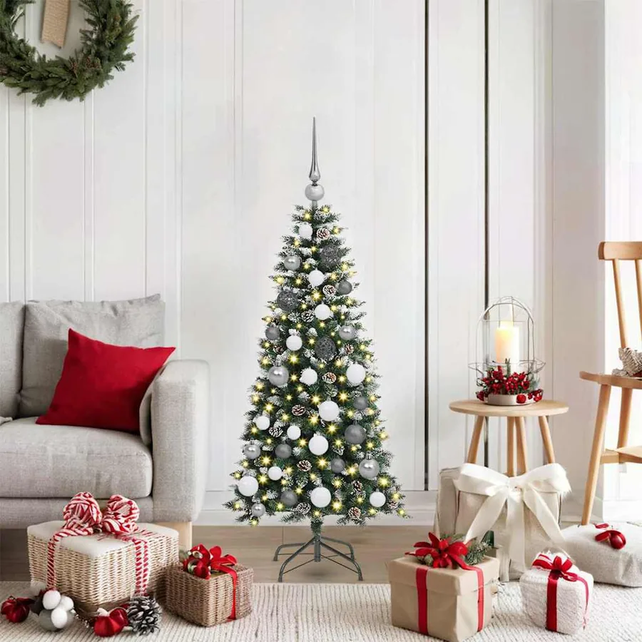 Sapin de Noël artificiel Vert 120 cm PVC, plastique et acier