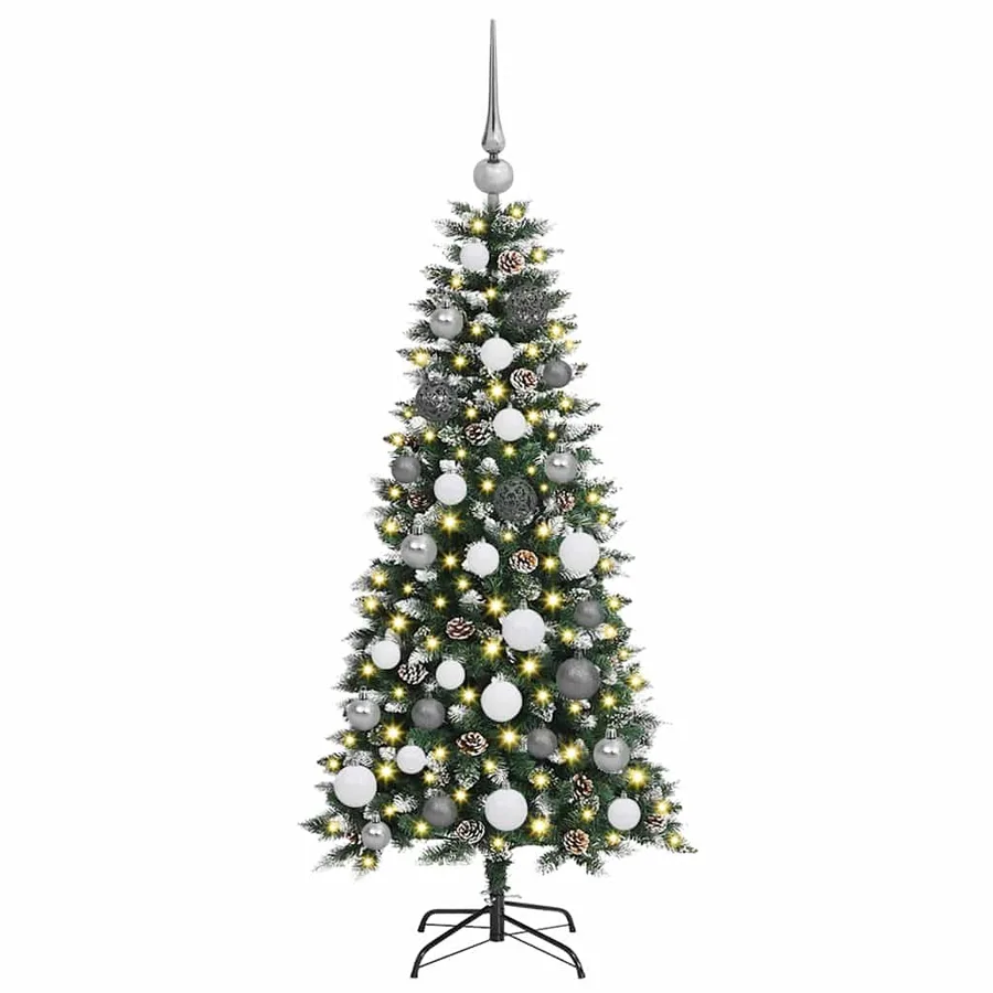 Sapin de Noël artificiel Vert 120 cm PVC, plastique et acier - 3