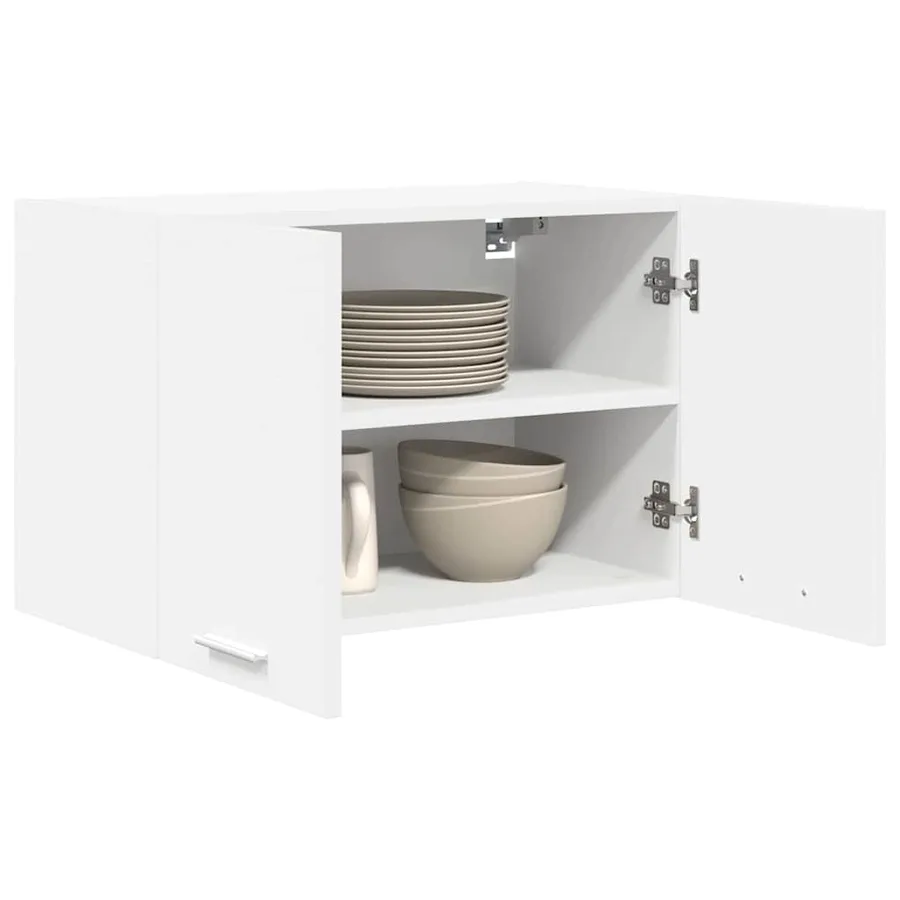 Armoire suspendue 2 pcs Blanc 60 x 31 x 40 cm Bois d'ingénierie - 3