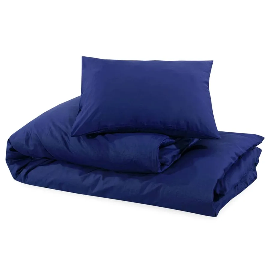 Ensemble de housse de couette Bleu marine 200x200 cm Microfibre - 6