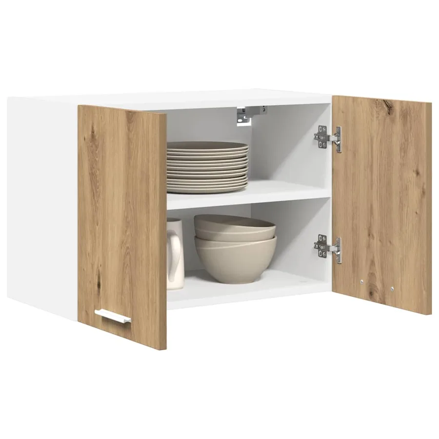 Armoire suspendue 2 pcs Chêne Artisan et Blanc 60 x 31 x 40 cm - 3