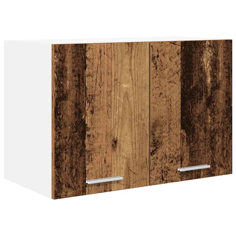Armoire suspendue 2 pcs Bois ancien et Blanc 60 x 31 x 40 cm - 5