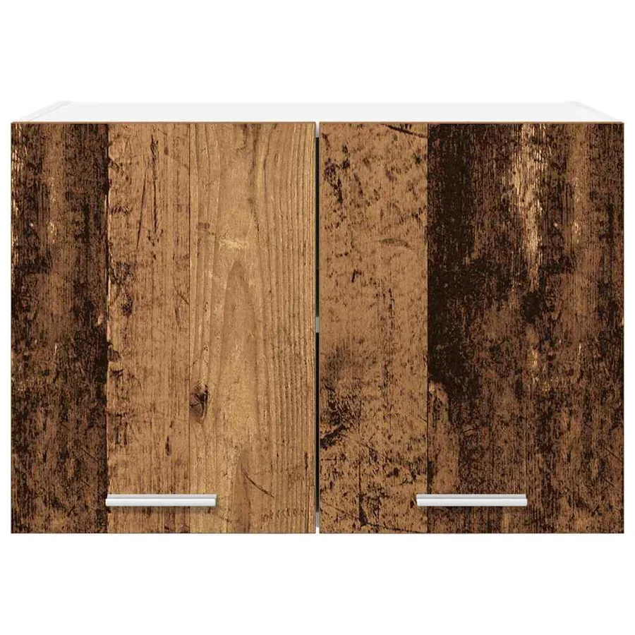 Armoire suspendue 2 pcs Bois ancien et Blanc 60 x 31 x 40 cm - 7