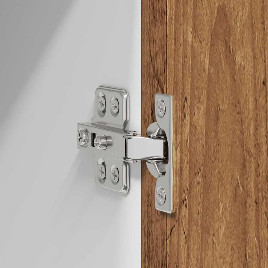 Armoire suspendue 2 pcs Bois ancien et Blanc 60 x 31 x 40 cm - 8