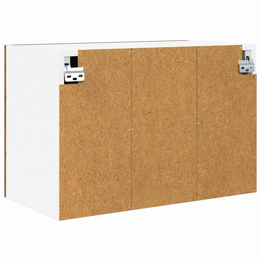 Armoire suspendue 2 pcs Bois ancien et Blanc 60 x 31 x 40 cm - 9