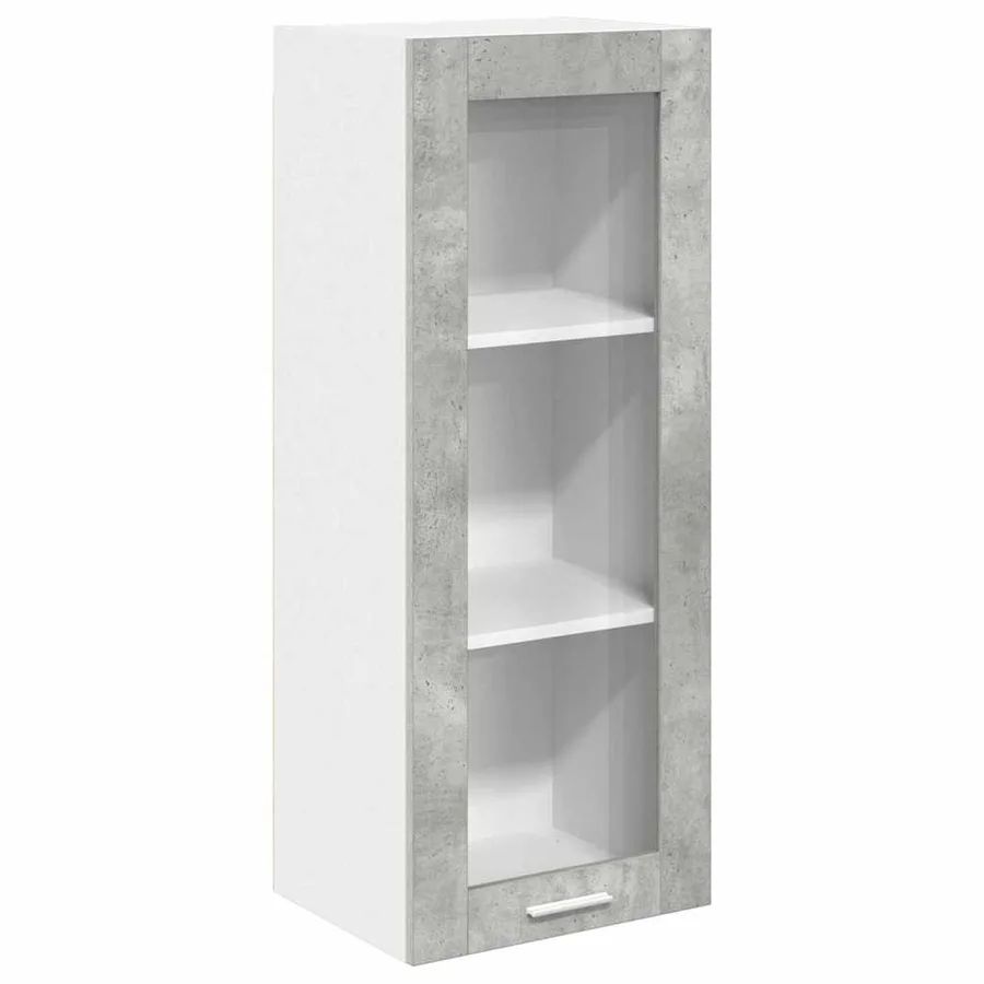Armoire suspendue Gris béton 40 x 31 x 100 cm Bois d'ingénierie - 2