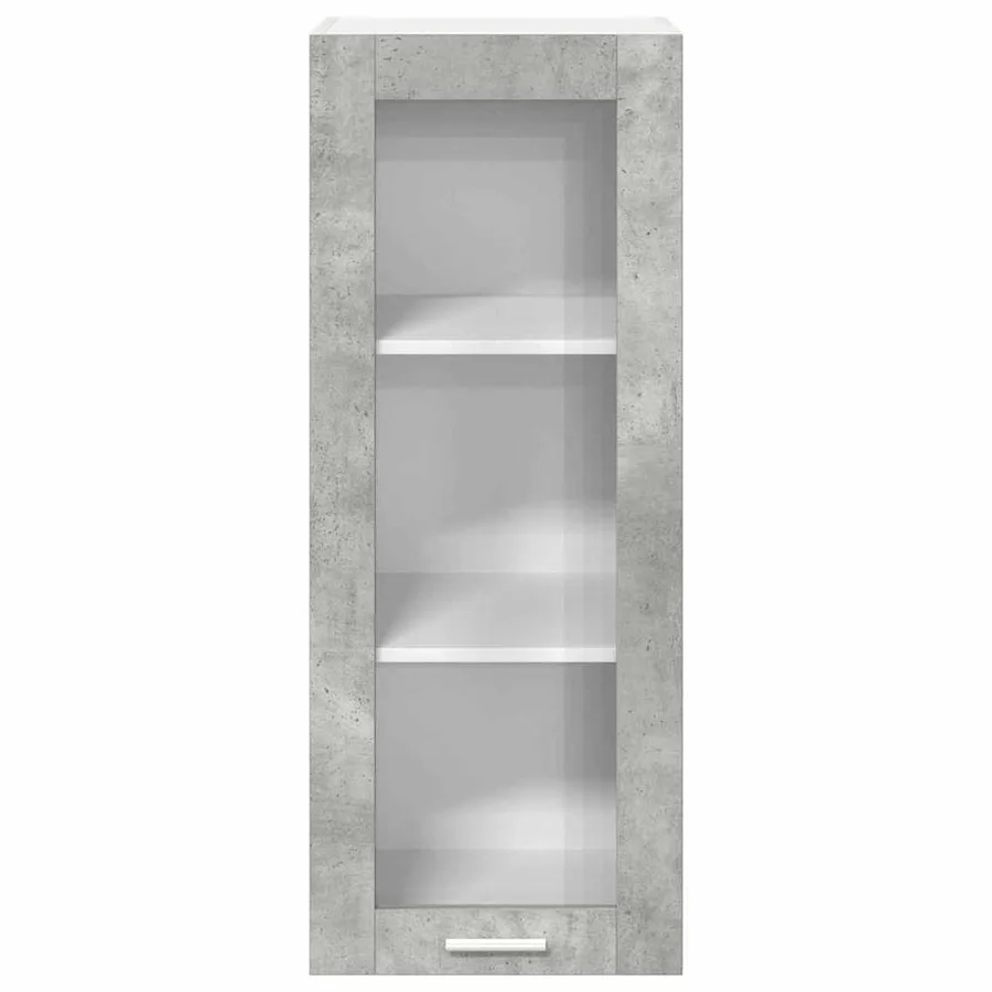Armoire suspendue Gris béton 40 x 31 x 100 cm Bois d'ingénierie - 6