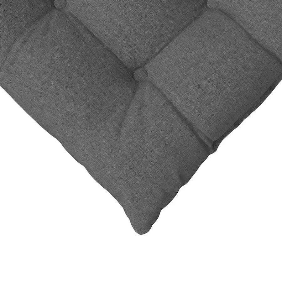 Coussins de siège 4 pcs Gris foncé 40 x 40 x 6 cm tissu - 9