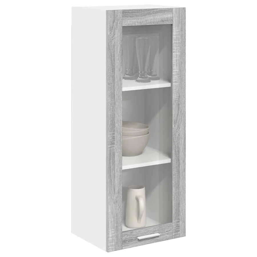 Armoire suspendue avec stockage Gris Sonoma 40 x 31 x 100 cm - 3