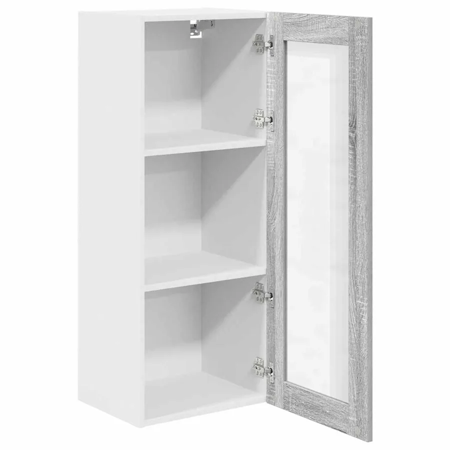 Armoire suspendue avec stockage Gris Sonoma 40 x 31 x 100 cm - 5