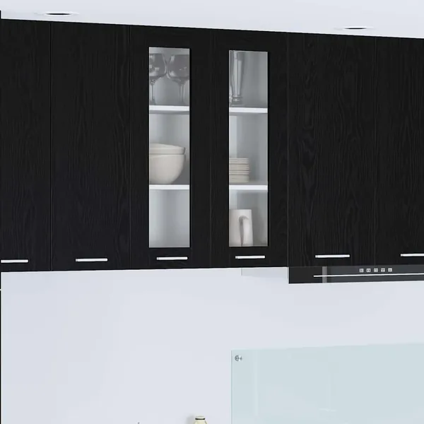 Armoire suspendue Chêne noir 60 x 31 x 80 cm Bois d'ingénierie