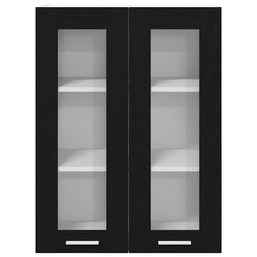 Armoire suspendue Chêne noir 60 x 31 x 80 cm Bois d'ingénierie - 6