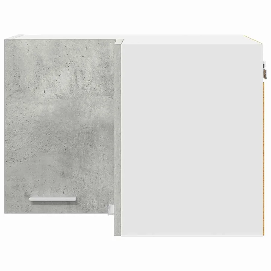 Armoire suspendue Gris béton et Blanc 57 x 57 x 40 cm - 6