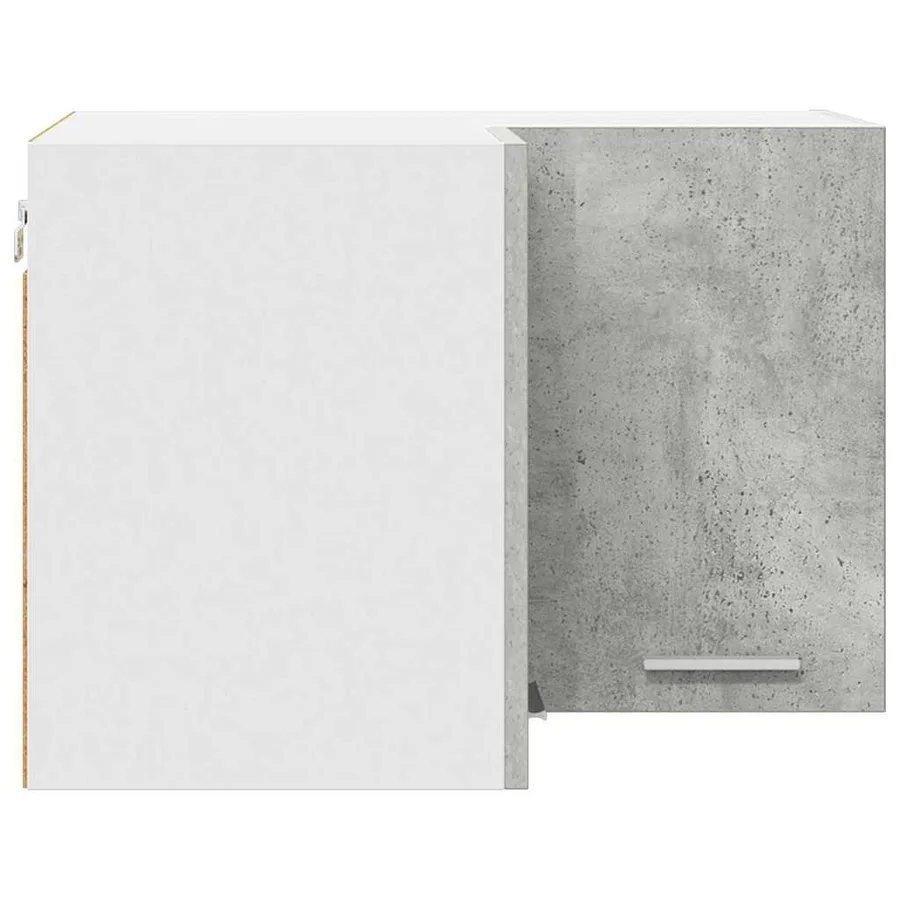 Armoire suspendue Gris béton et Blanc 57 x 57 x 40 cm - 7