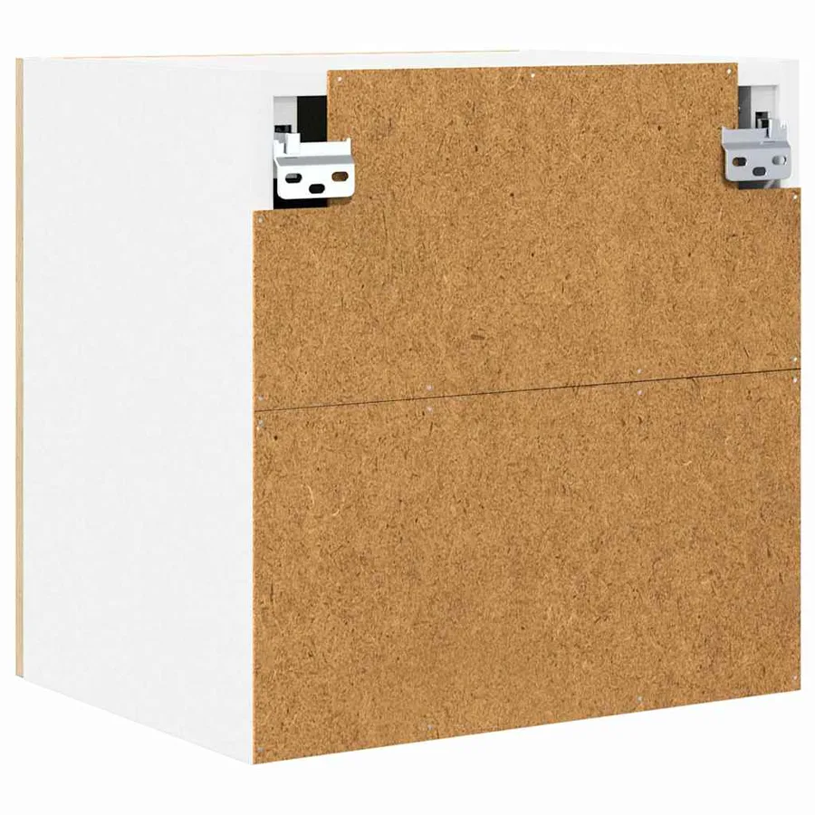 Armoire suspendue avec porte Riga 2 pcs Chêne Sonoma et Blanc - 9