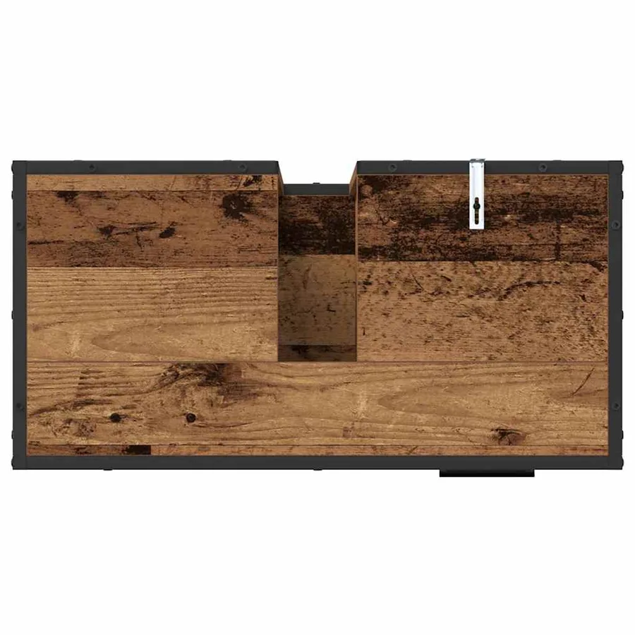 Ensemble de mobilier de salle de bain 3 pcs Bois Ancien - 10