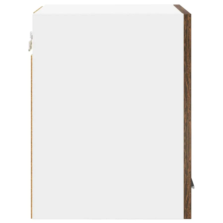 Armoire suspendue 2 pcs Chêne fumé et Blanc 30 x 31 x 40 cm - 7