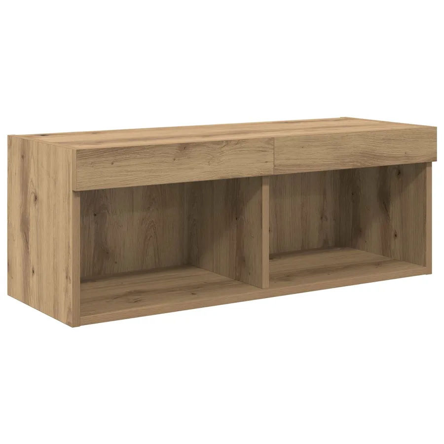 Meubles TV muraux 6 pcs Chêne artisanal Bois d'ingénierie - 8