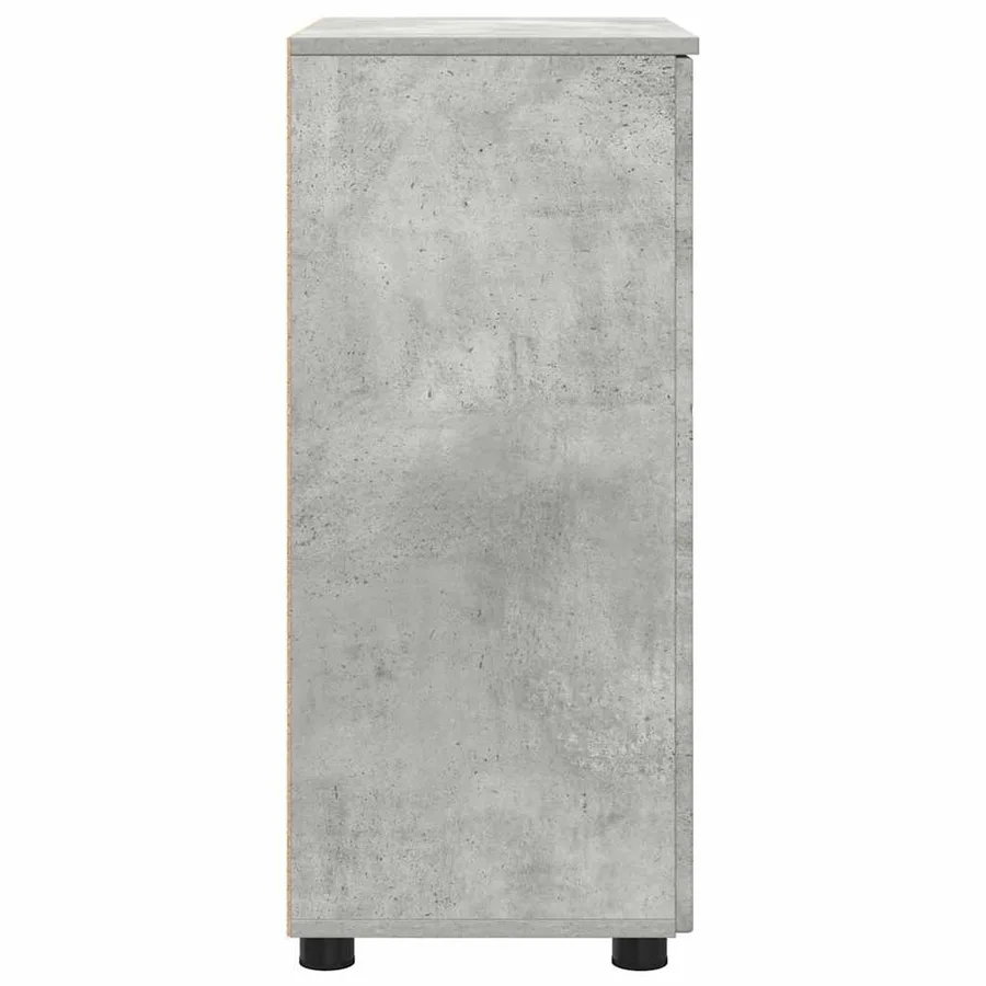 Cabinet de salle de bain Gris béton 60 x 35 x 80 cm - 7