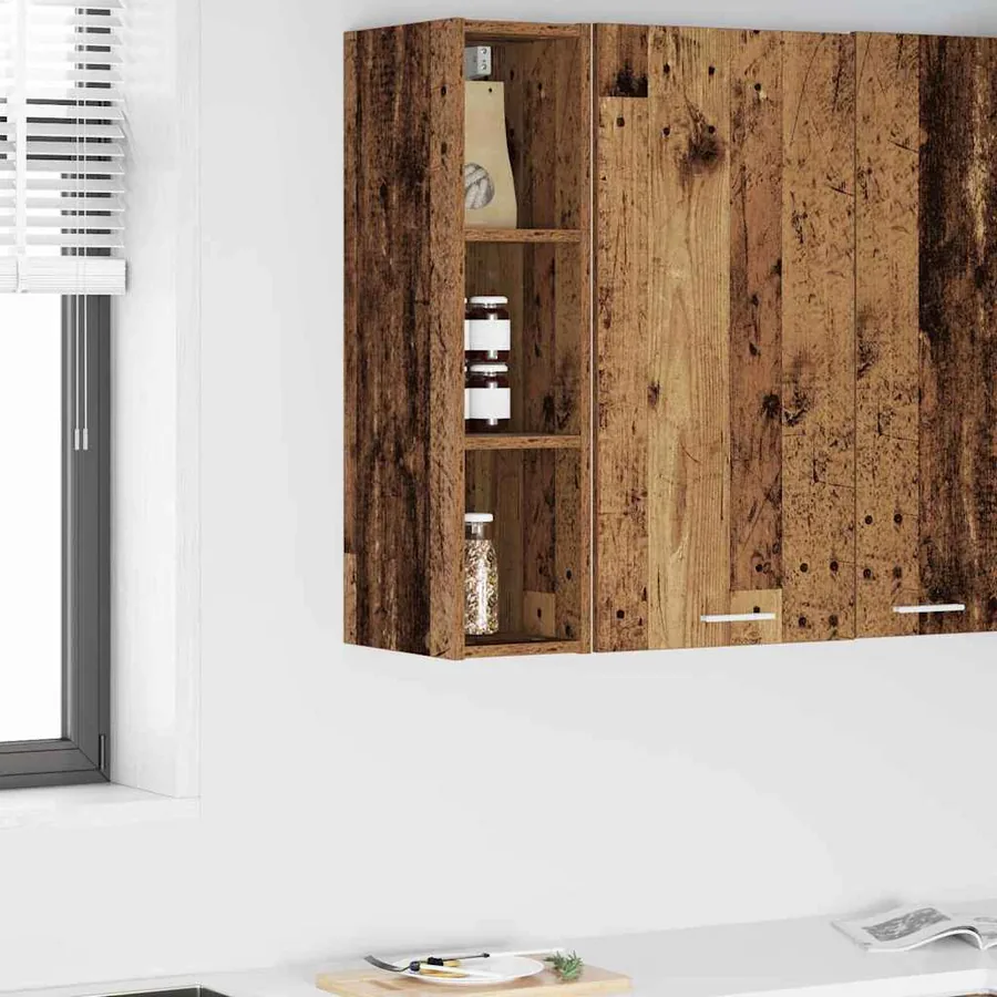Armoire suspendue avec stockage Bois ancien 20 x 29,5 x 80 cm