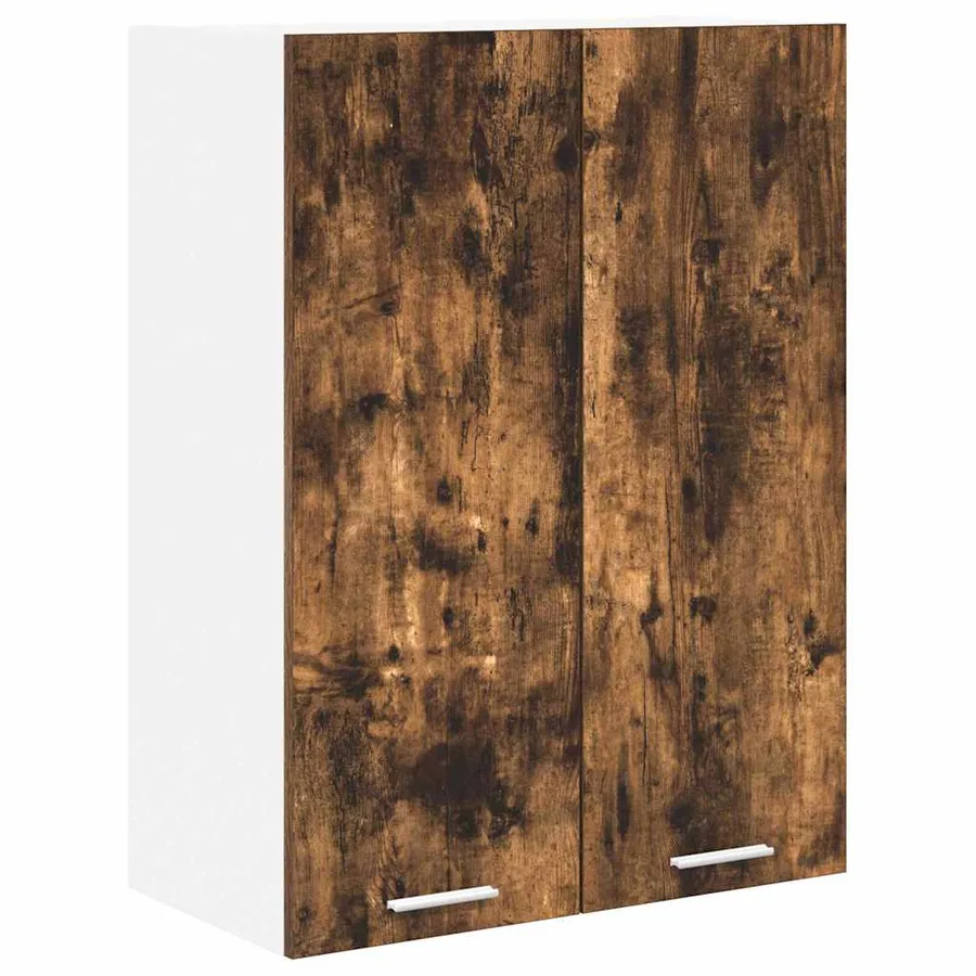 Armoire suspendue Chêne fumé 60 x 31 x 80 cm Bois d'ingénierie - 2