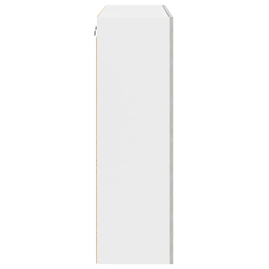 Armoire suspendue Gris béton 80 x 31 x 100 cm Bois d'ingénierie - 7