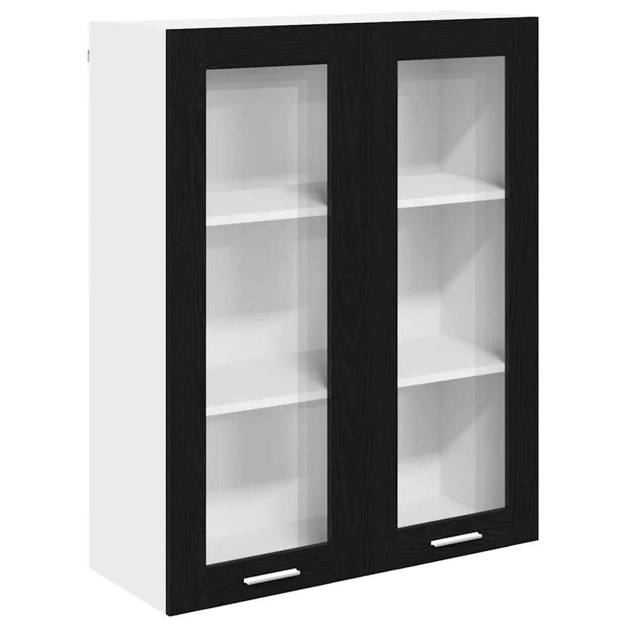 Armoire suspendue Chêne noir 80 x 31 x 100 cm Bois d'ingénierie - 2