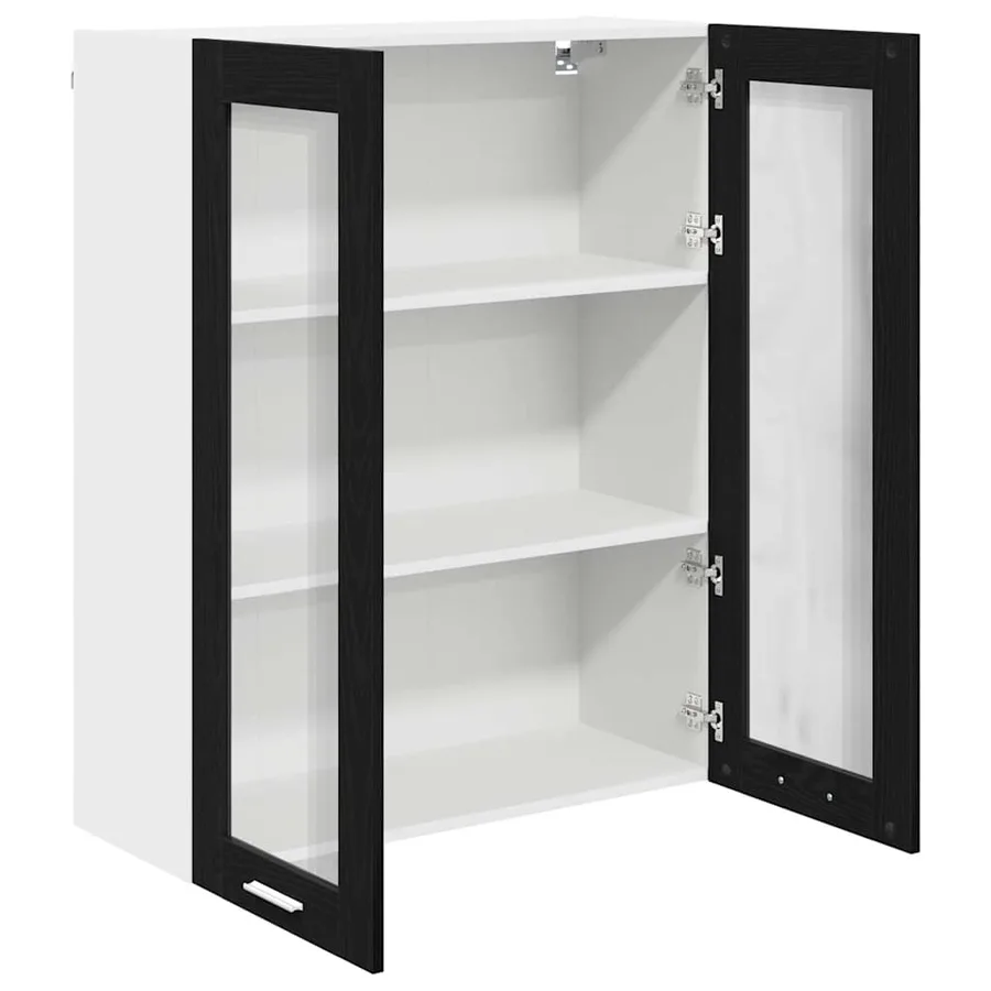 Armoire suspendue Chêne noir 80 x 31 x 100 cm Bois d'ingénierie - 5