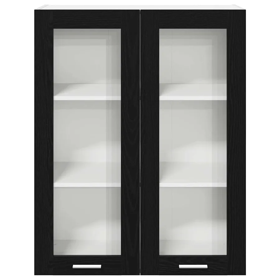 Armoire suspendue Chêne noir 80 x 31 x 100 cm Bois d'ingénierie - 6