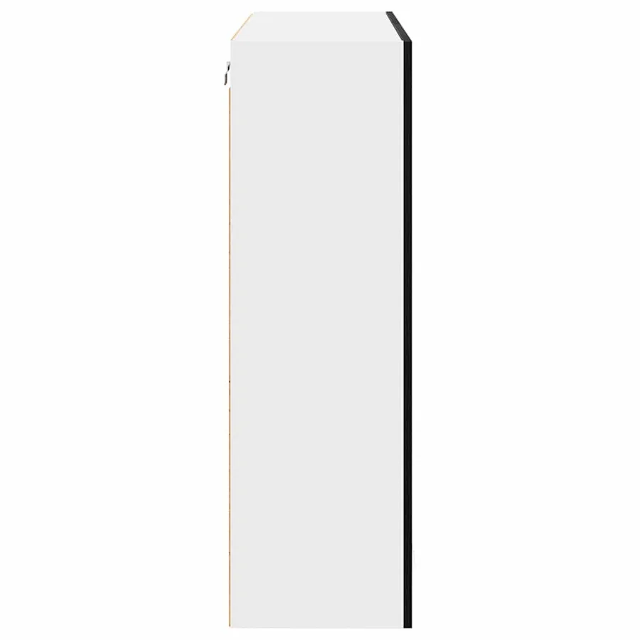 Armoire suspendue Chêne noir 80 x 31 x 100 cm Bois d'ingénierie - 7