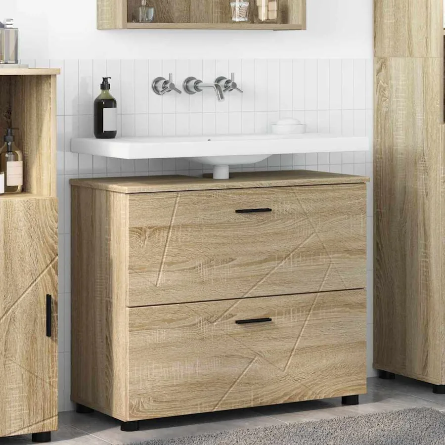 Cabinet de salle de bain Chêne Sonoma 76,5 x 35 x 64 cm