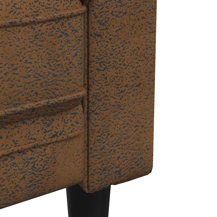 Canapé Marron 182,5 x 74,5 x 74,5 cm Polyester - 7