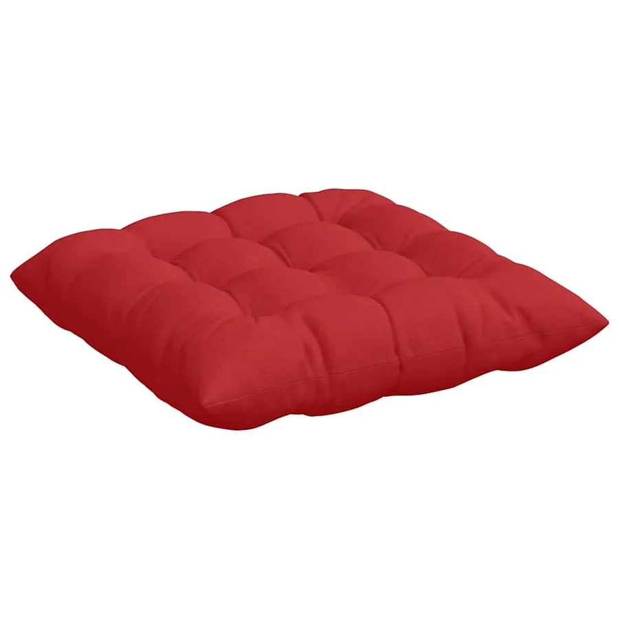 Coussins de siège 4 pcs Rouge 40 x 40 x 6 cm tissu - 5