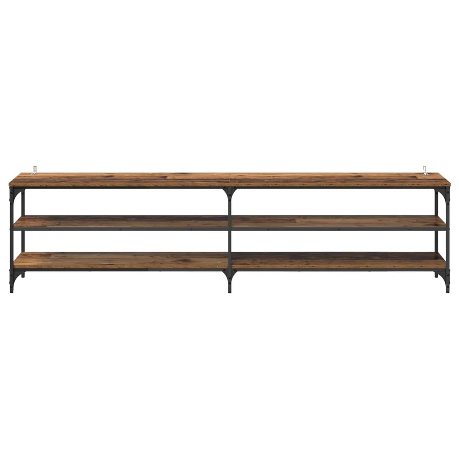 Meuble TV Bois Ancien 200 x 30 x 50 cm Bois d'ingénierie et fer - 5