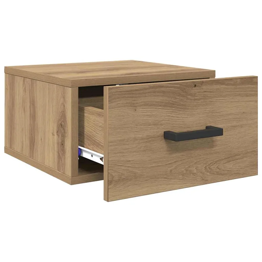 Cabinet de chevet chêne artisanal 35 x 35 x 20 cm - 5