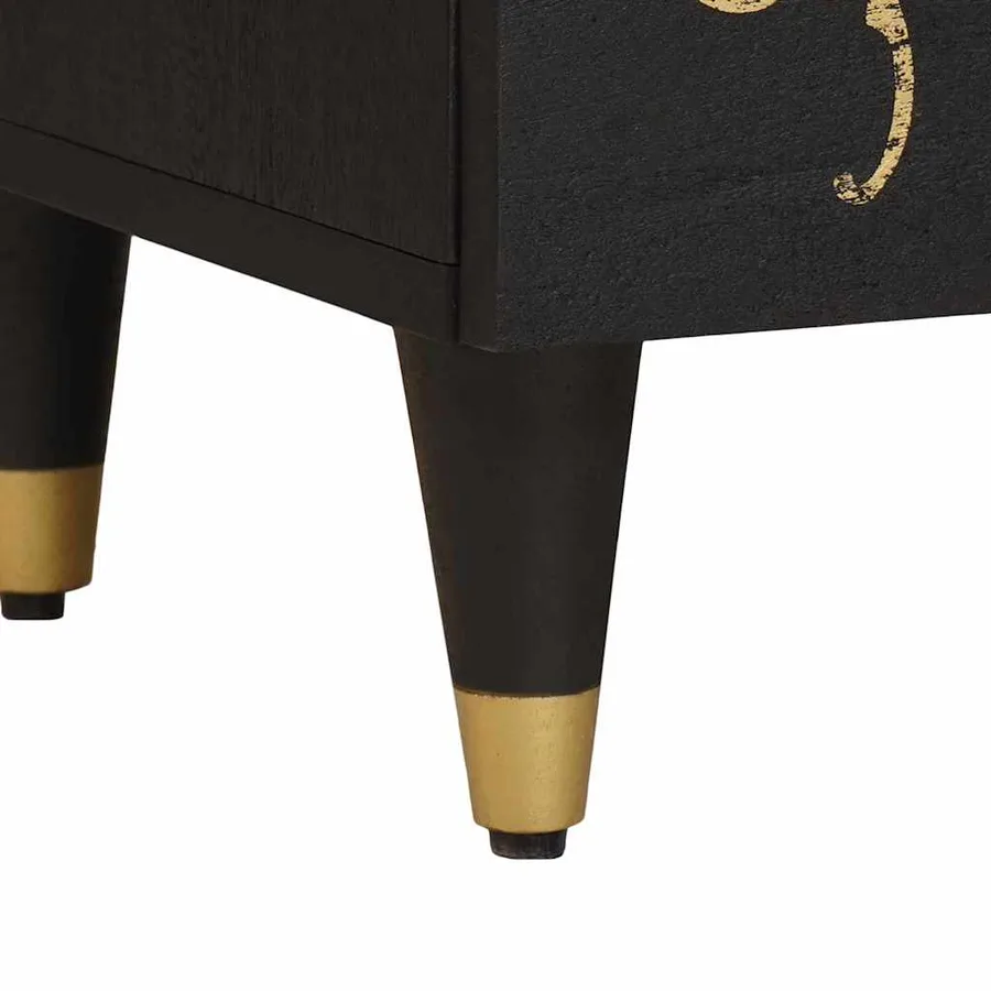 Cabinet de chevet avec porte 2 pcs Noir 40 x 33 x 46 cm - 9