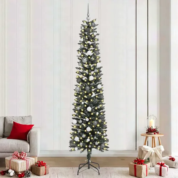 Sapin de Noël artificiel Vert 240 cm PVC, plastique et acier