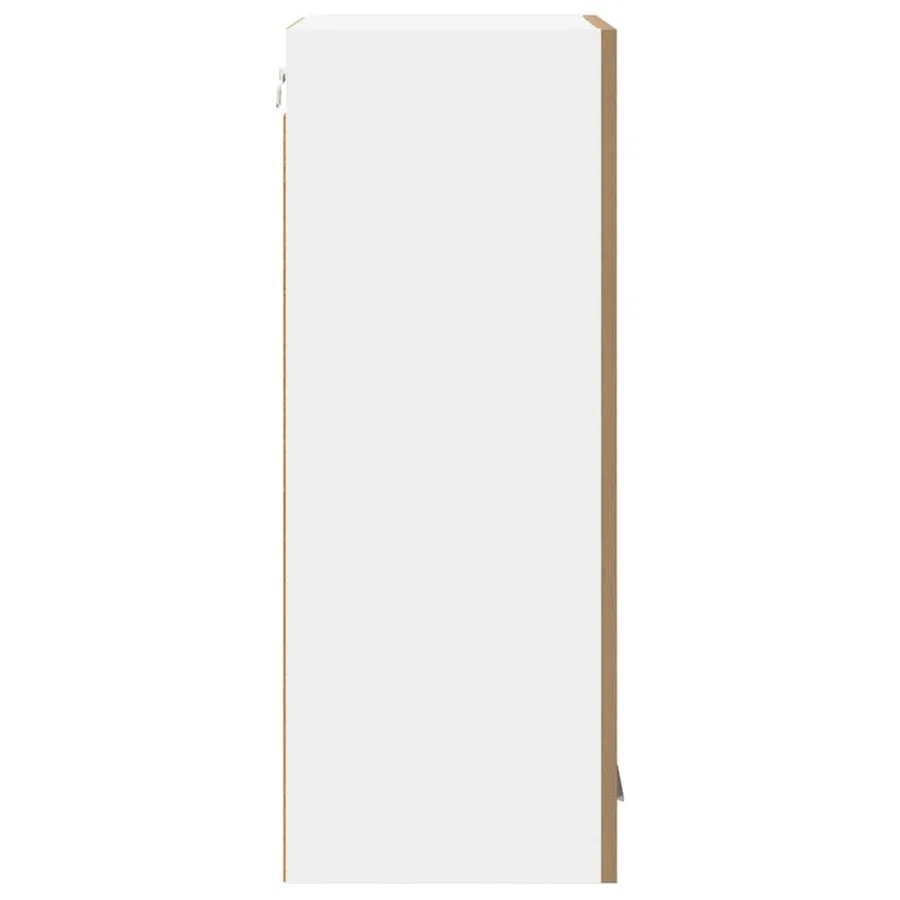 Armoire suspendue Chêne Artisan et Blanc 40 x 31 x 80 cm - 7