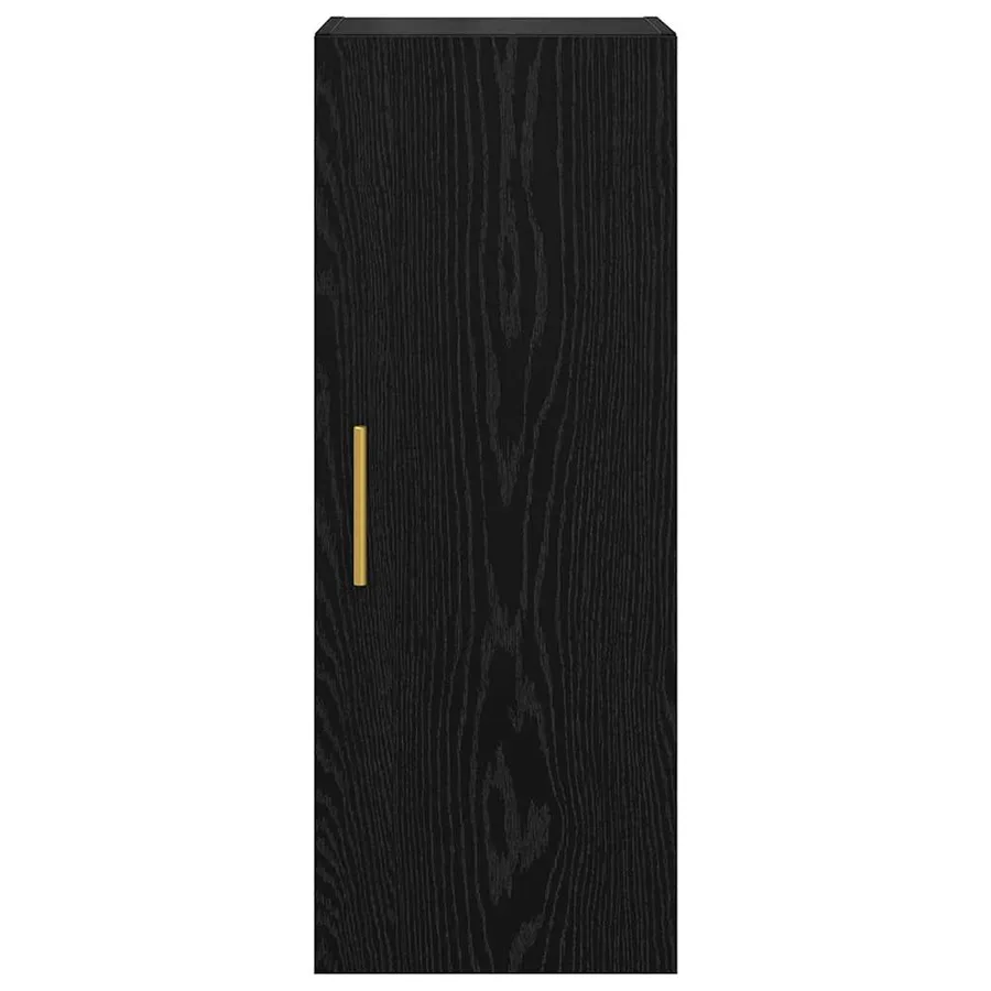 Meuble mural Chêne noir 34,5 x 34 x 90 cm Bois d'ingénierie - 6