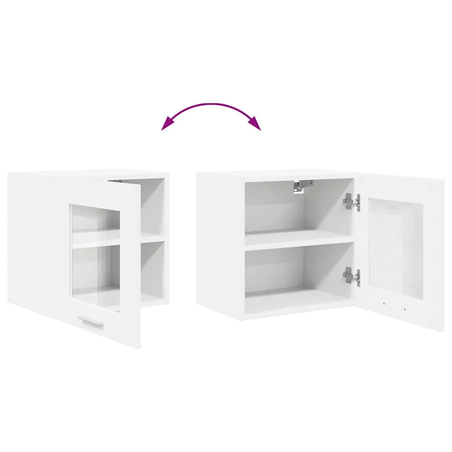 Armoire suspendue Blanc 40 x 31 x 40 cm Bois d'ingénierie - 11
