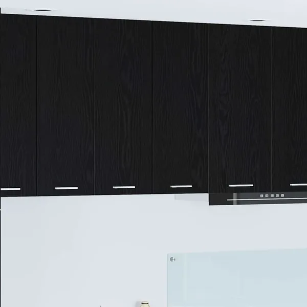 Armoire suspendue Chêne noir et Blanc 30 x 31 x 80 cm