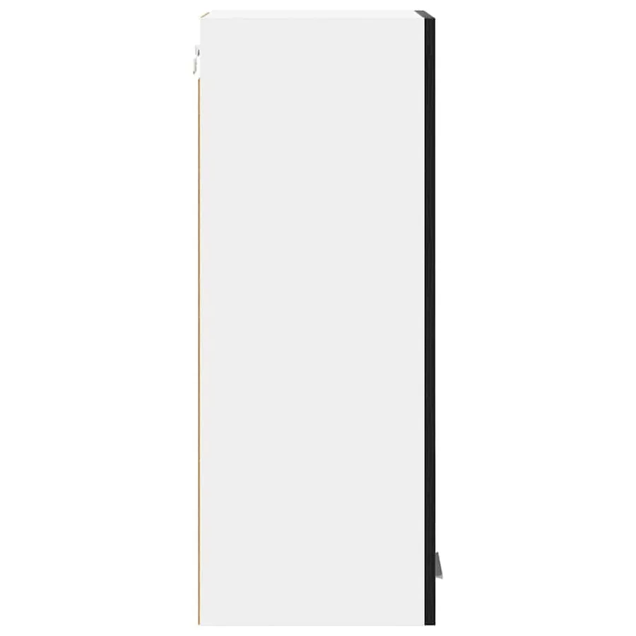 Armoire suspendue Chêne noir et Blanc 30 x 31 x 80 cm - 7