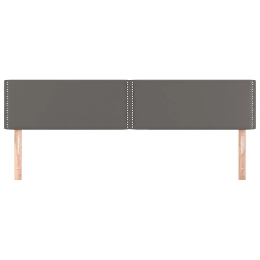 Têtes de lit Gris 200x5x78/88 cm Similicuir - 3