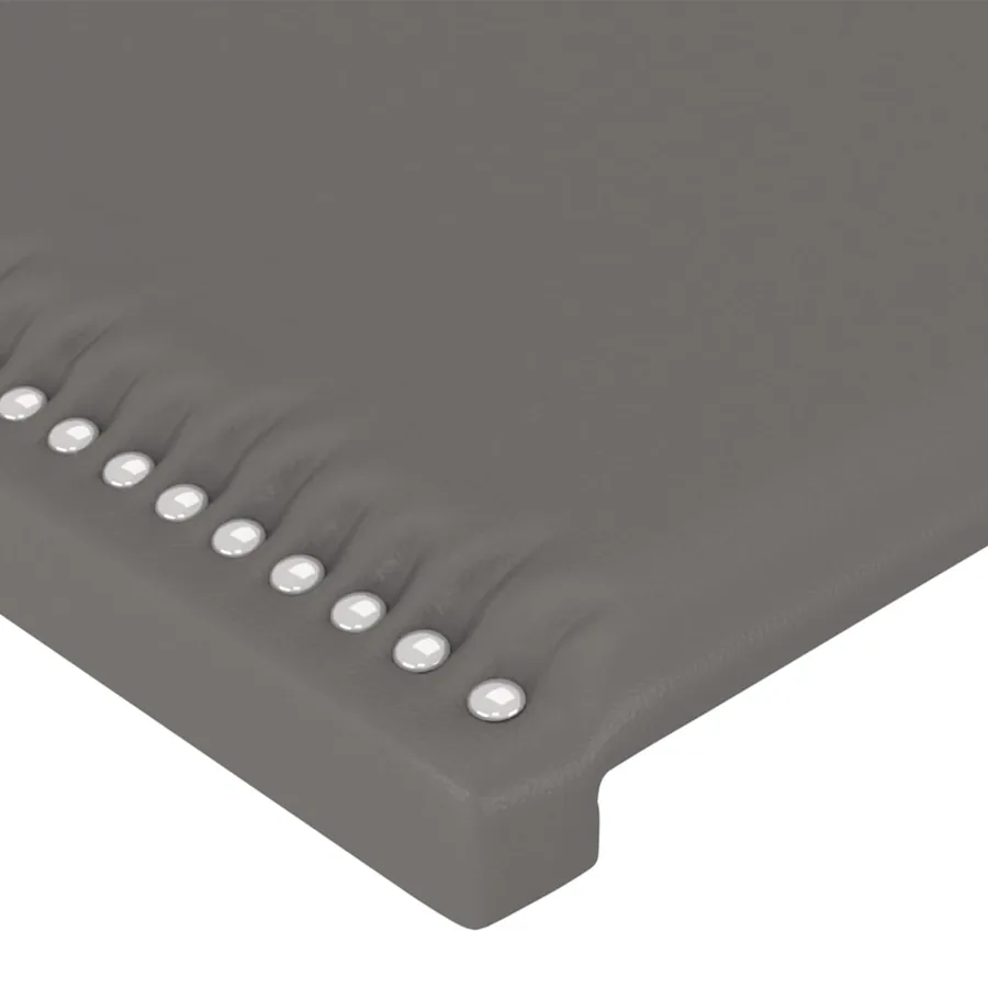 Têtes de lit Gris 200x5x78/88 cm Similicuir - 4